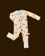 Little Locals Wisconsin Icons Bamboo Zip Pajamas