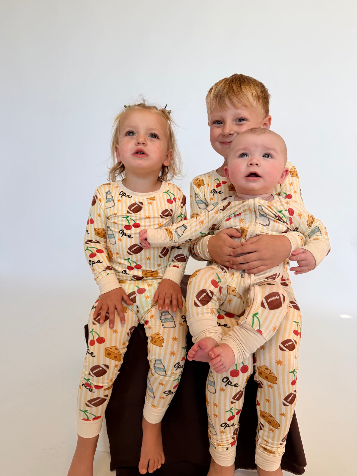 Wisconsin icons print kids pajamas from the Little Locals collection