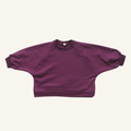 The Lavender Crew, soft cotton pullover sweatshirt in lavender purple for babies and toddlers