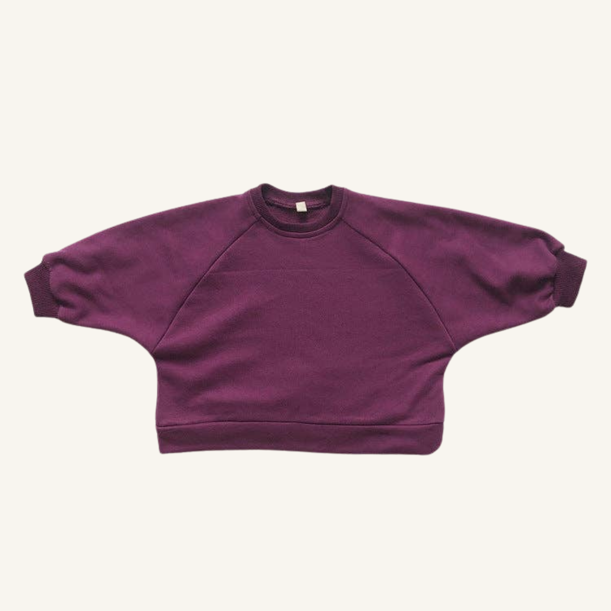The Lavender Crew, soft cotton pullover sweatshirt in lavender purple for babies and toddlers
