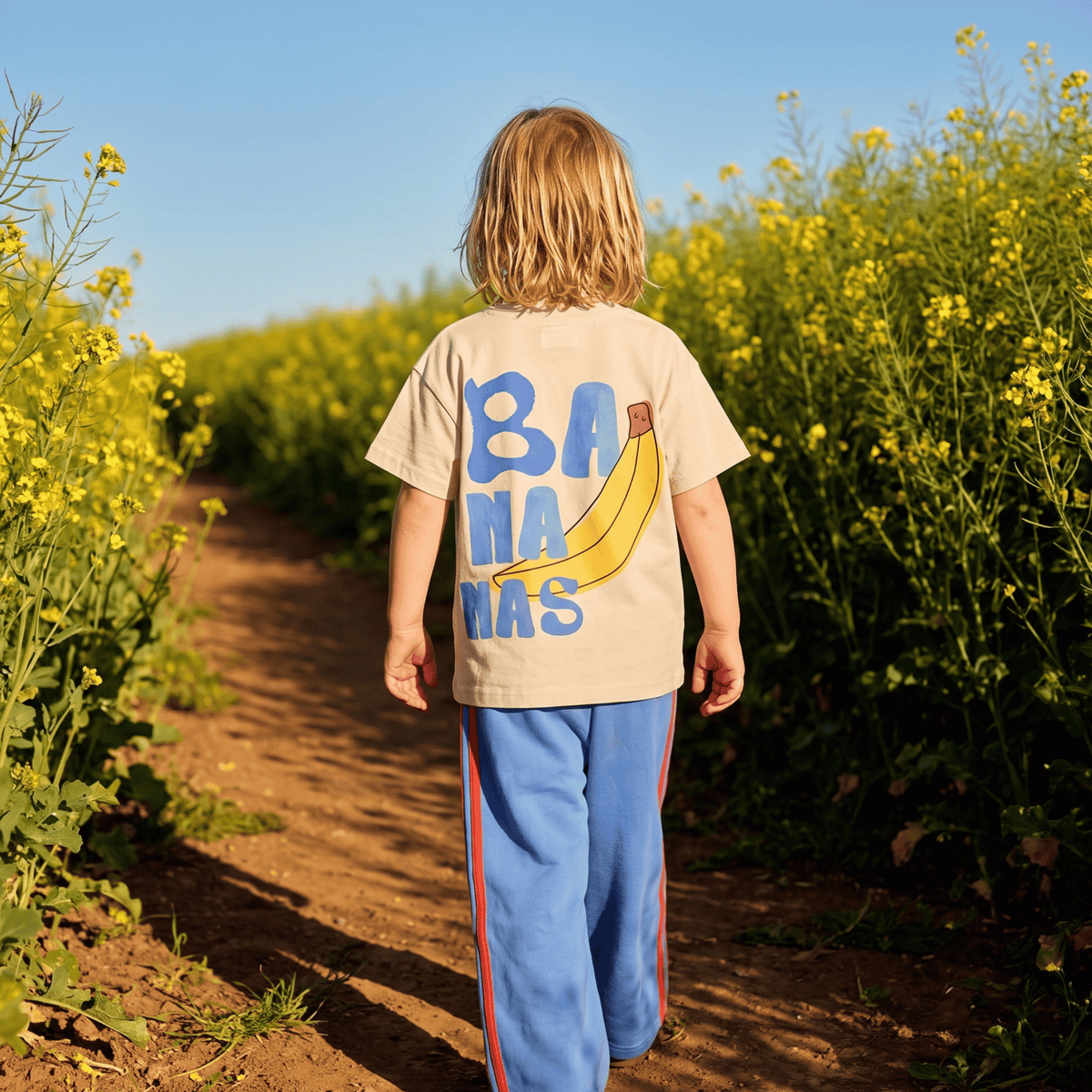 GOTS-certified organic cotton banana tee for babies and toddlers