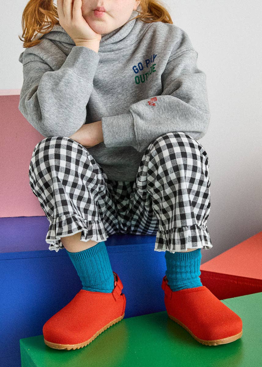 Cotton gingham ruffle pants for girls and toddlers, sizes 2T to 6T
